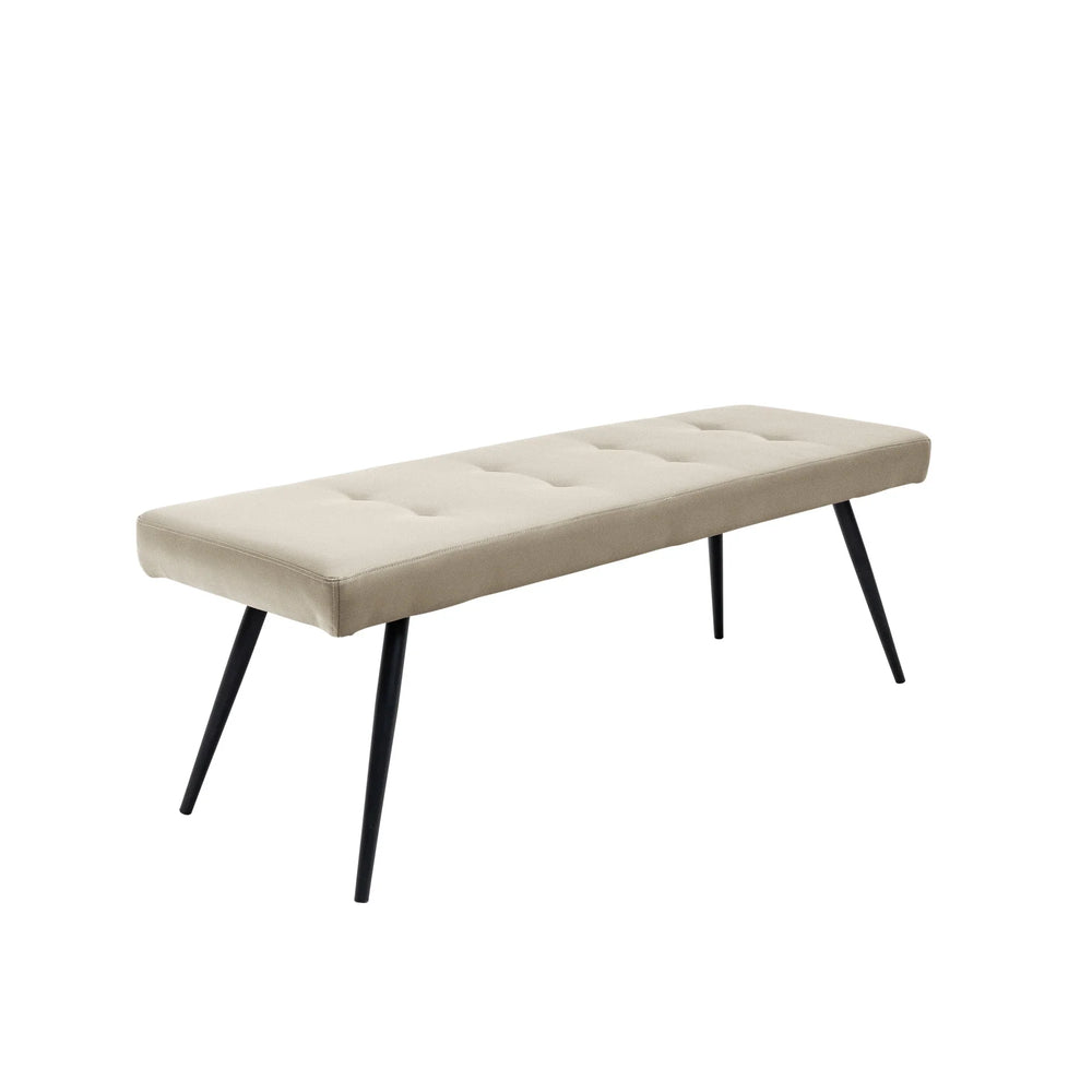 Stylish 1.35m Stone Finish Bench - Modern Garden Seating Solution