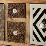 Sorio desk made from reclaimed wood, showcasing eco-friendly craftsmanship and modern design.