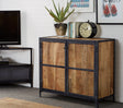 Ascot Small Sideboard made from reclaimed wood and metal in industrial style