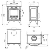 Dunloe 5kW Mutli Fuel (Eco) - Technical Drawing