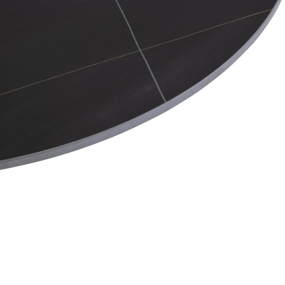 Stylish Black and White Round Coffee Table Set for Modern Living Rooms