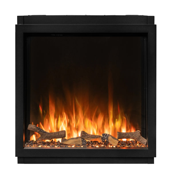 Modern fireplace with Ezee Glow Celestial 750 flames.