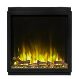 Modern fireplace with Ezee Glow Celestial 750 unit in white room.