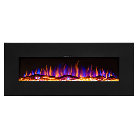 Ezee Glow 50" Zara Metal Wall Hung Fire