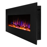 Ezee Glow 72" Zara XL Metal Wall Hung Fire