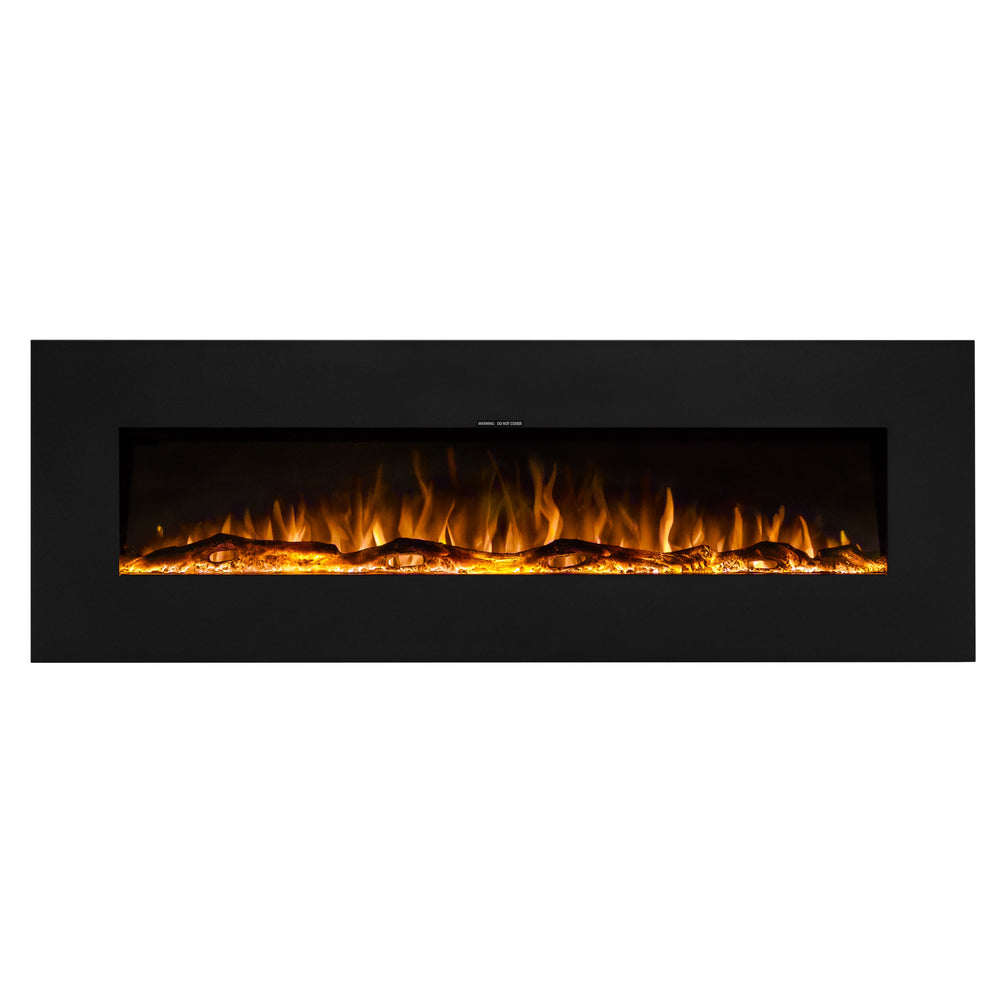 Ezee Glow 60" Grand Zara Metal Wall Hung Fire