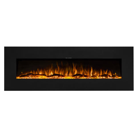 Ezee Glow 60" Grand Zara Metal Wall Hung Fire