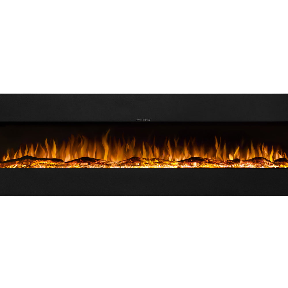 Ezee Glow 72" Zara XL Metal Wall Hung Fire