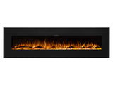 Ezee Glow 72" Zara XL Metal Wall Hung Fire