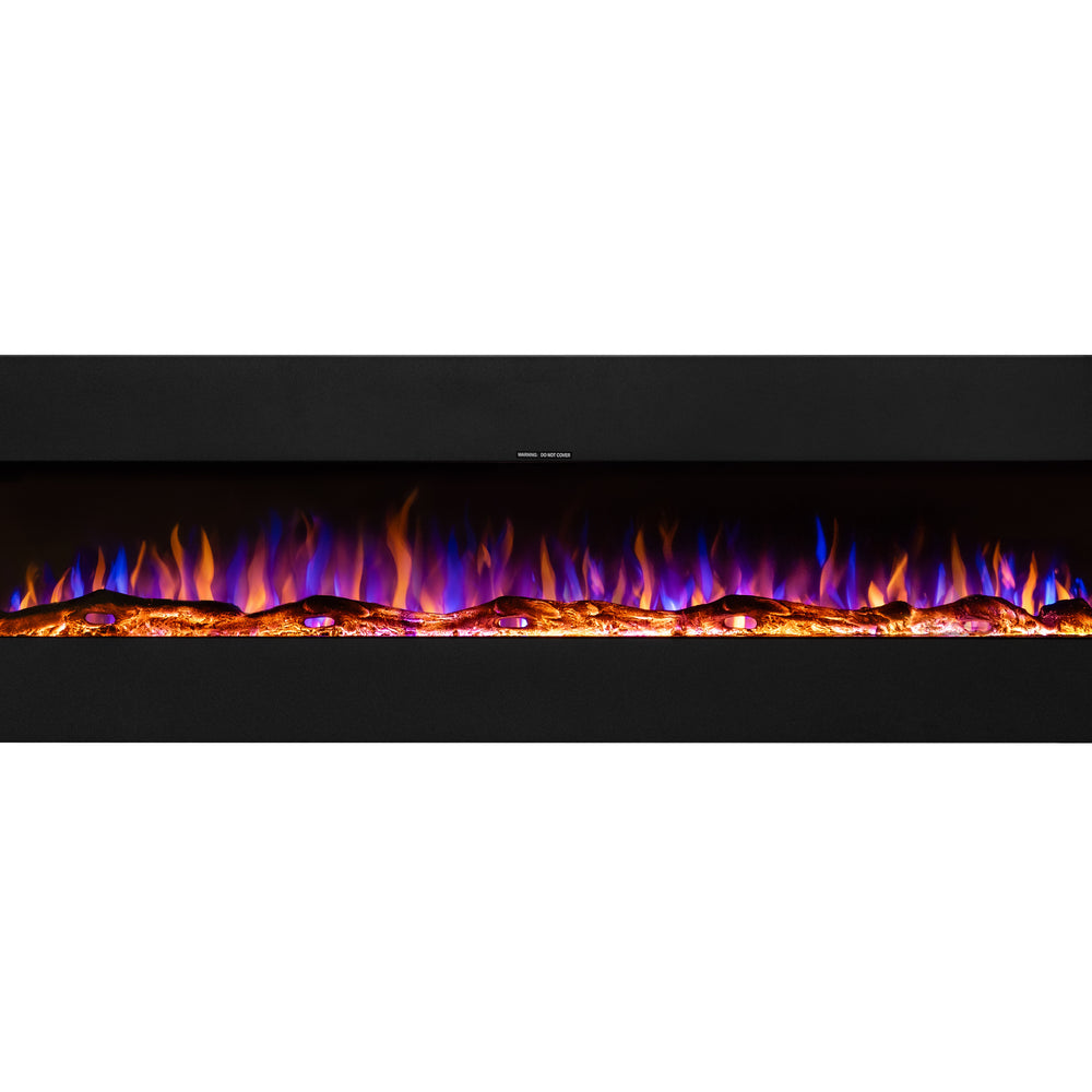 Ezee Glow 72" Zara XL Metal Wall Hung Fire
