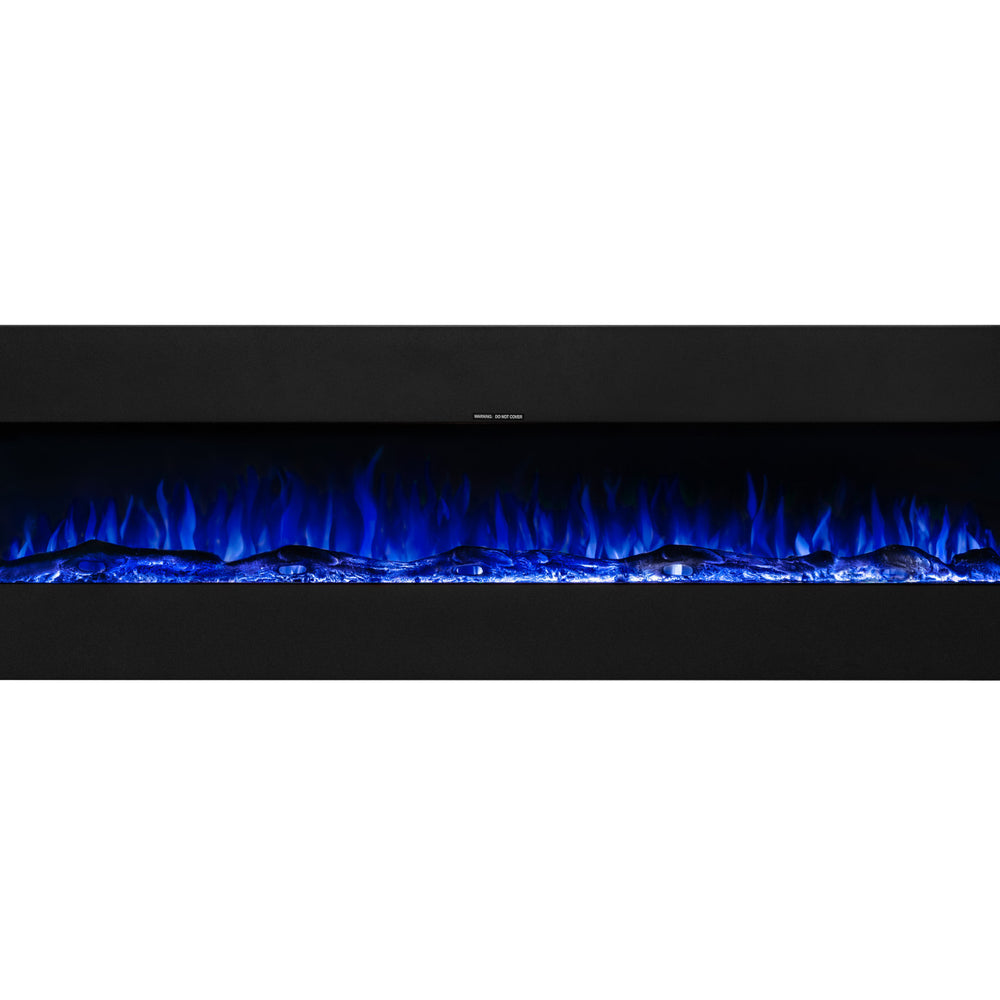 Ezee Glow 72" Zara XL Metal Wall Hung Fire