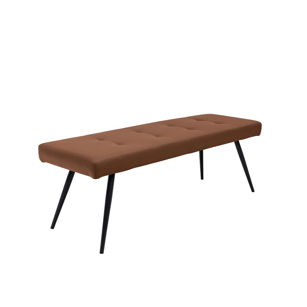 Stylish Tan PU 1.35M Bench for Modern Living Spaces
