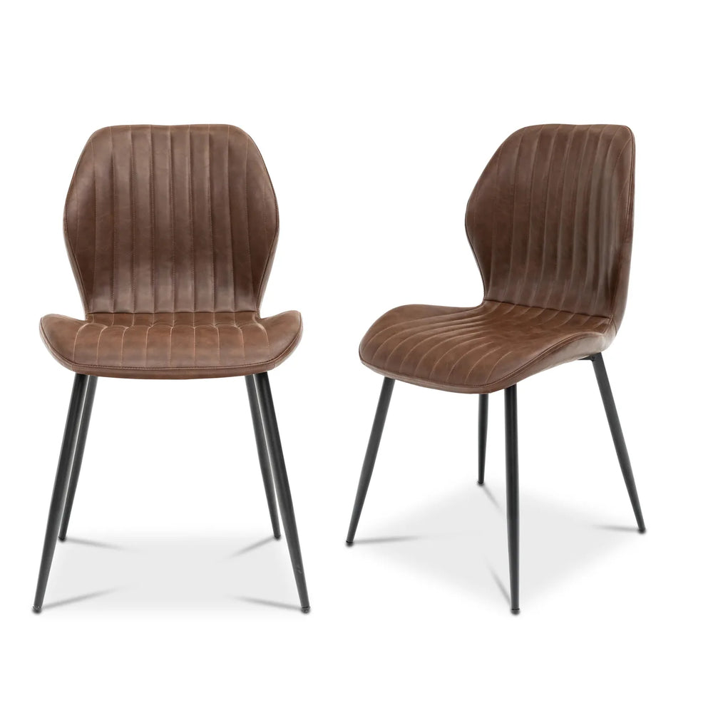 Fontana Dining Chair - Tan PU