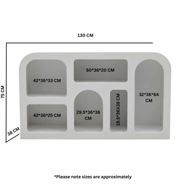 Geo Geometric Medium Sideboard / Display Cabinet / Bookshelf