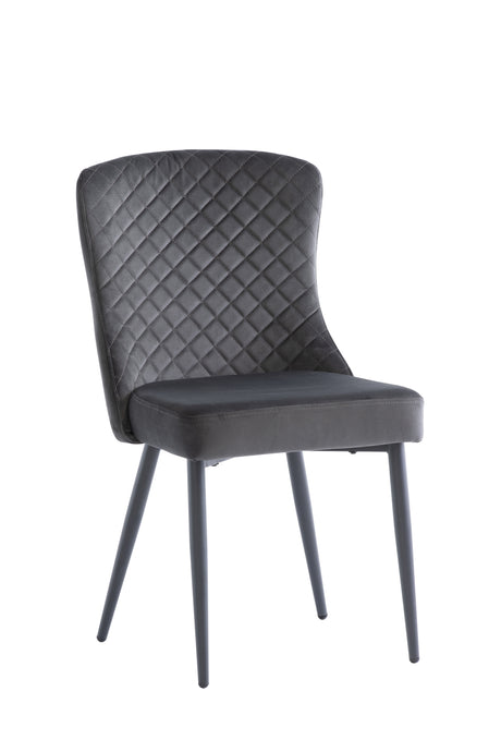 Stylish Graphite Velvet Dining Chair for Elegant Interiors