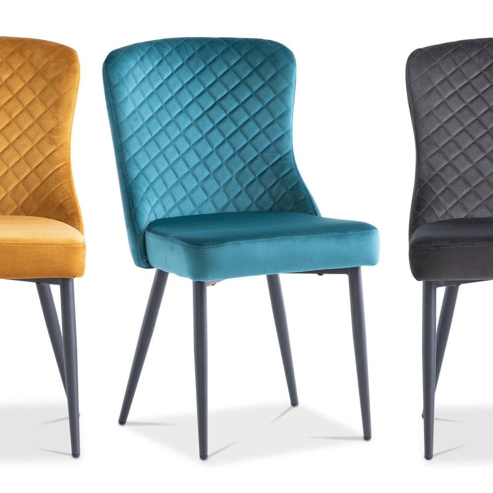 Elegant Peacock Velvet Dining Chair for Stylish Dining Rooms