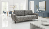 Harper Fabric 3 Seater - Grey Weave