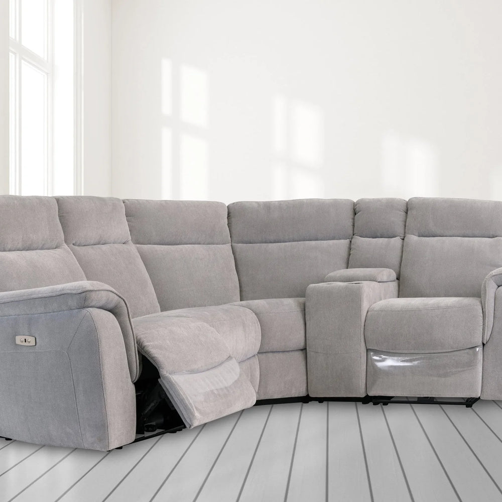 Havana Fabric Modular Electric Recliner Corner Sofa