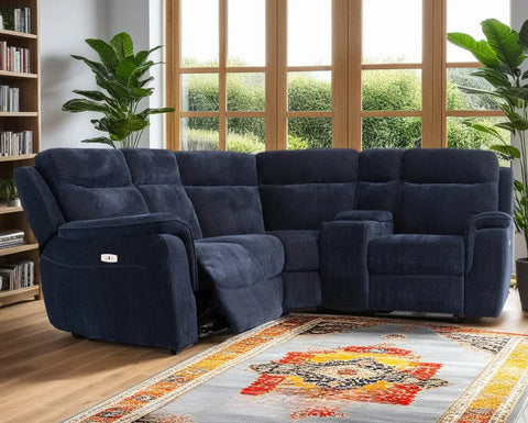 Havana Fabric Modular Electric Recliner Corner Sofa