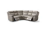 Havana Grey Leather Modular Electric Recliner Corner Sofa