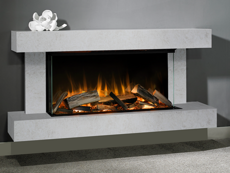 Evonic Heathcote 1500 Suite White Onyx Electric Fire