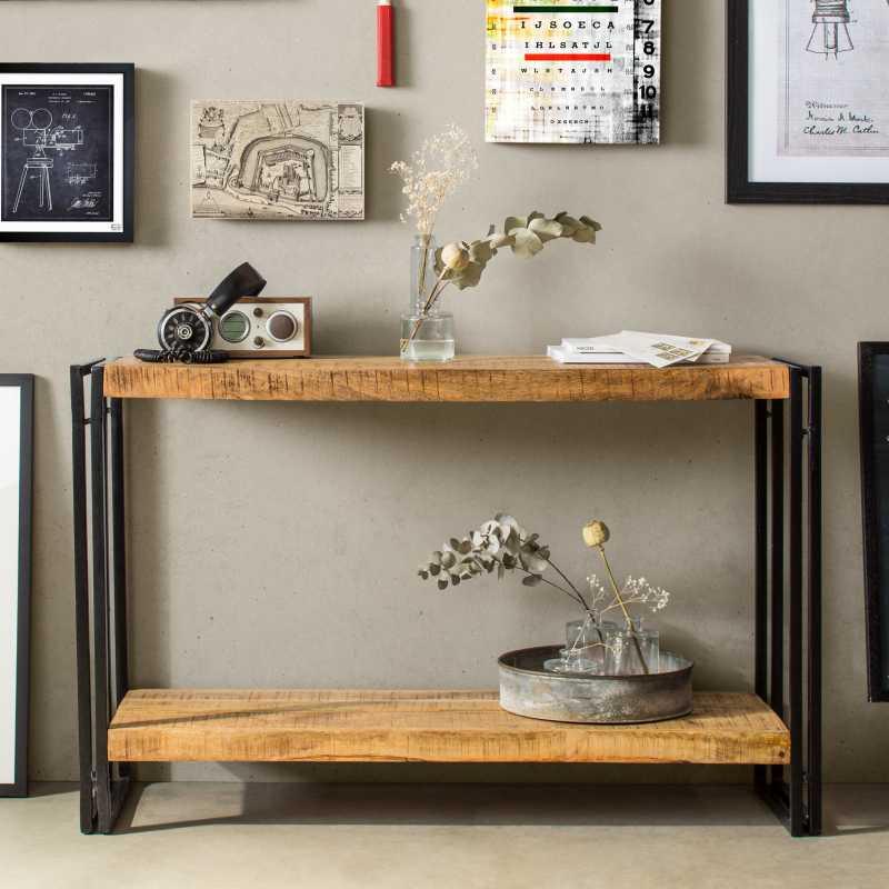 Cosmo Industrial Console Table - View 2