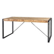Cosmo Industrial Metal & Wood Dining Table - Medium