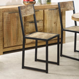Cosmo Industrial Dining Chair made of reclaimed wood and metal