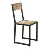 Cosmo Industrial Metal & Wood Dining Chair (Sold in Pairs) - View 2