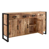 Cosmo Industrial Extra Large Sideboard made from reclaimed wood and metal