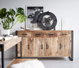 Cosmo Industrial Extra Large Sideboard made from reclaimed wood and metal