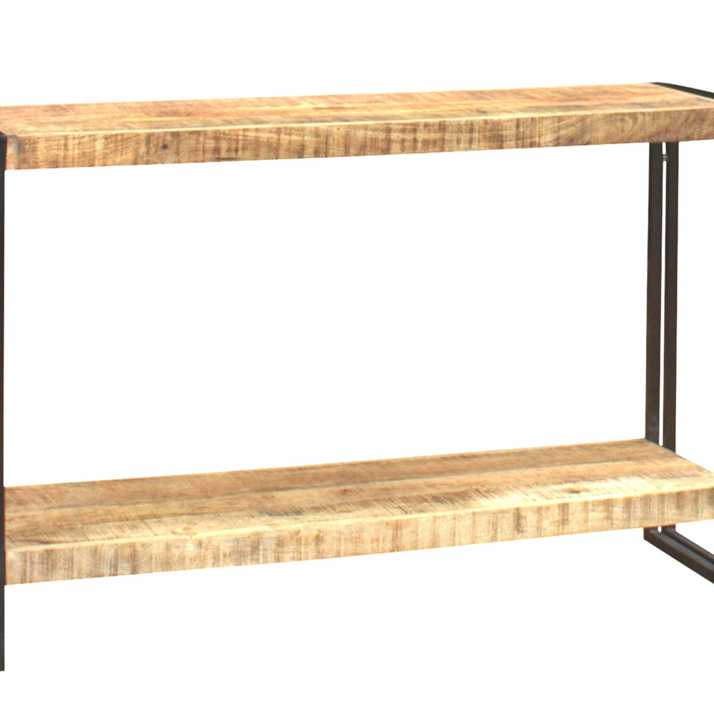 Cosmo Industrial Console Table made from reclaimed wood and metal