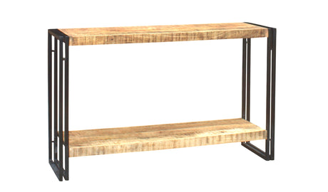 Cosmo Industrial Console Table made from reclaimed wood and metal
