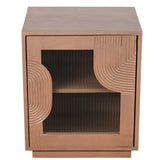 Indus Solid Wood Bedside Table - View 2