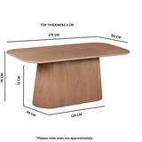 Indus Solid Wood 6-8 Seater Dining Table