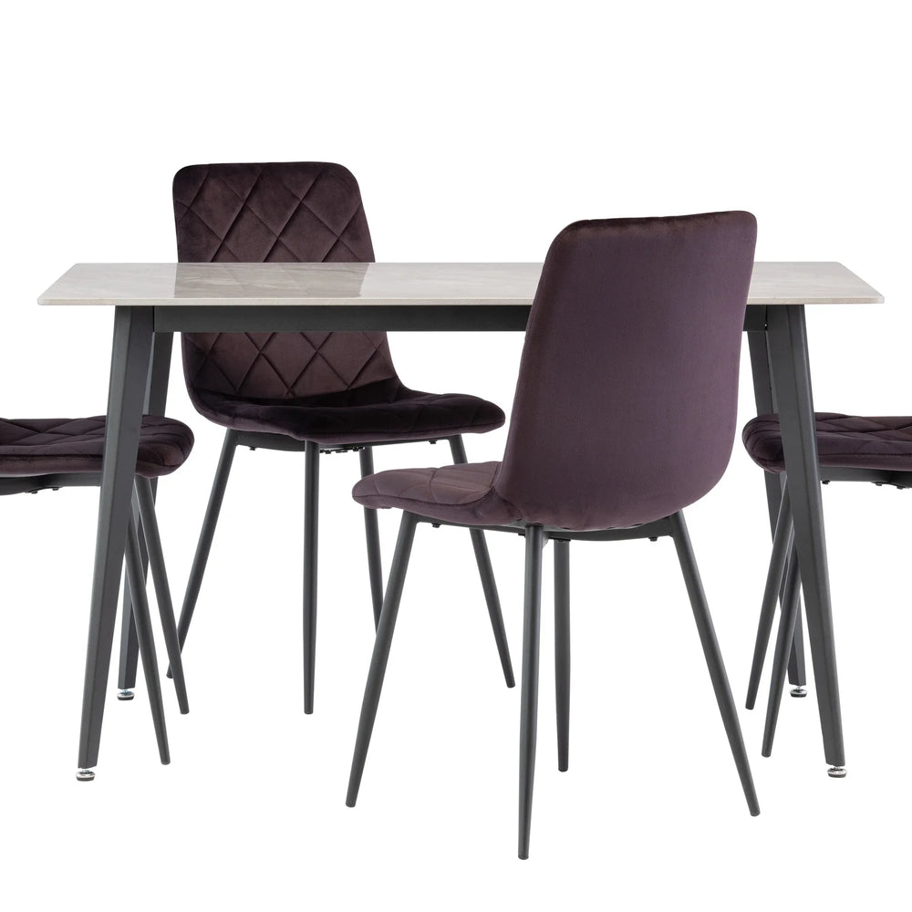 1.3m Grey Dining Table - Stylish and Modern Furniture Piece