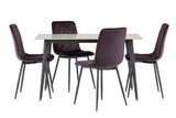 1.3m Grey Dining Table - Stylish and Modern Furniture Piece