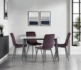 1.3m Grey Dining Table - Stylish and Modern Furniture Piece