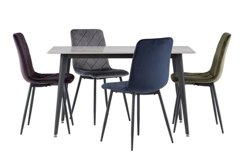 1.3m Grey Dining Table - Stylish and Modern Furniture Piece