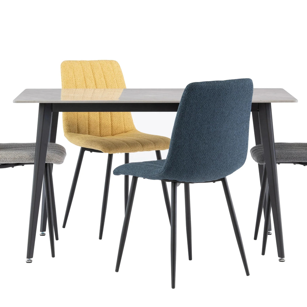 1.3m Grey Dining Table - Stylish and Modern Furniture Piece