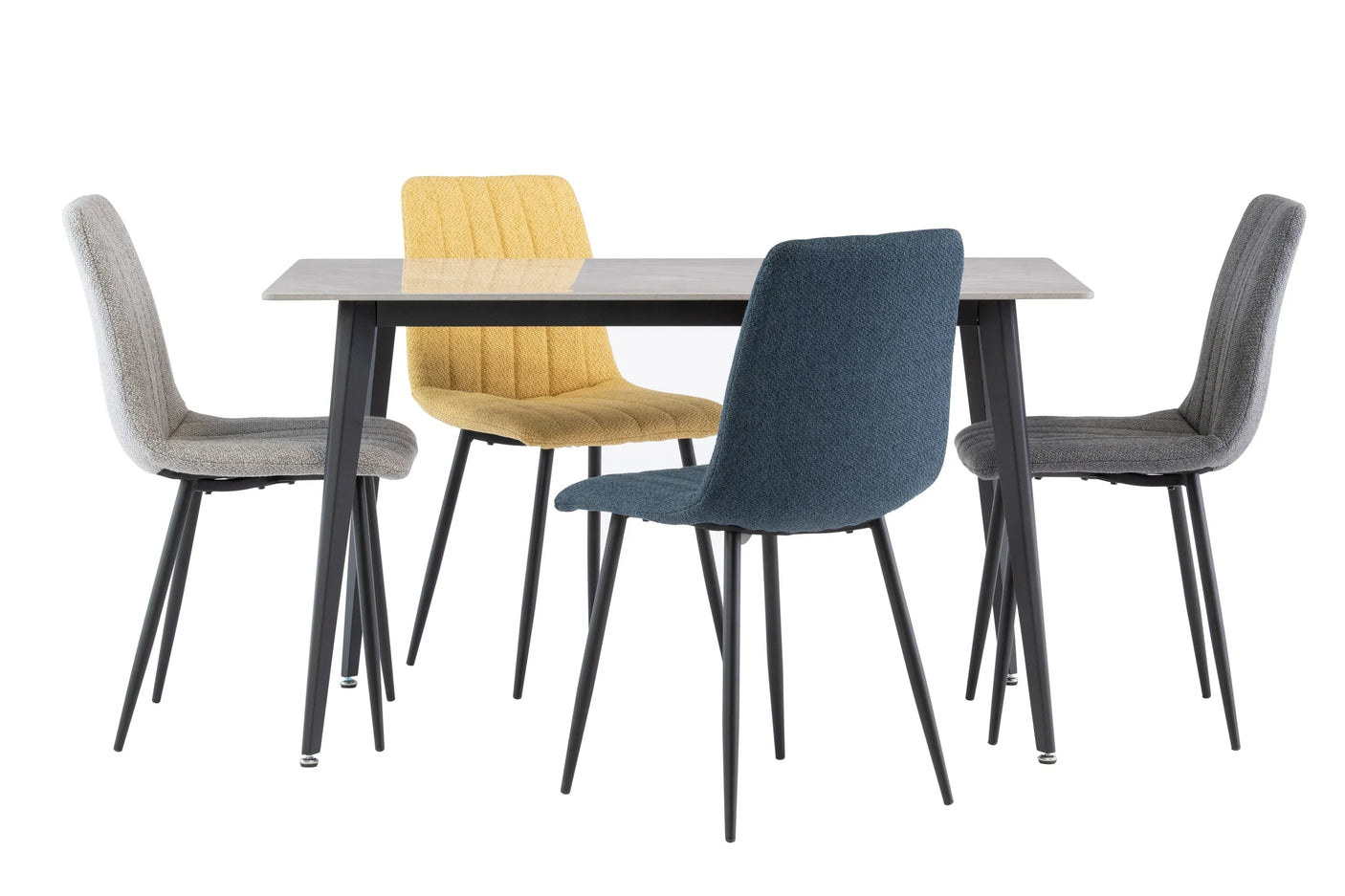 1.3m Grey Dining Table - Stylish and Modern Furniture Piece