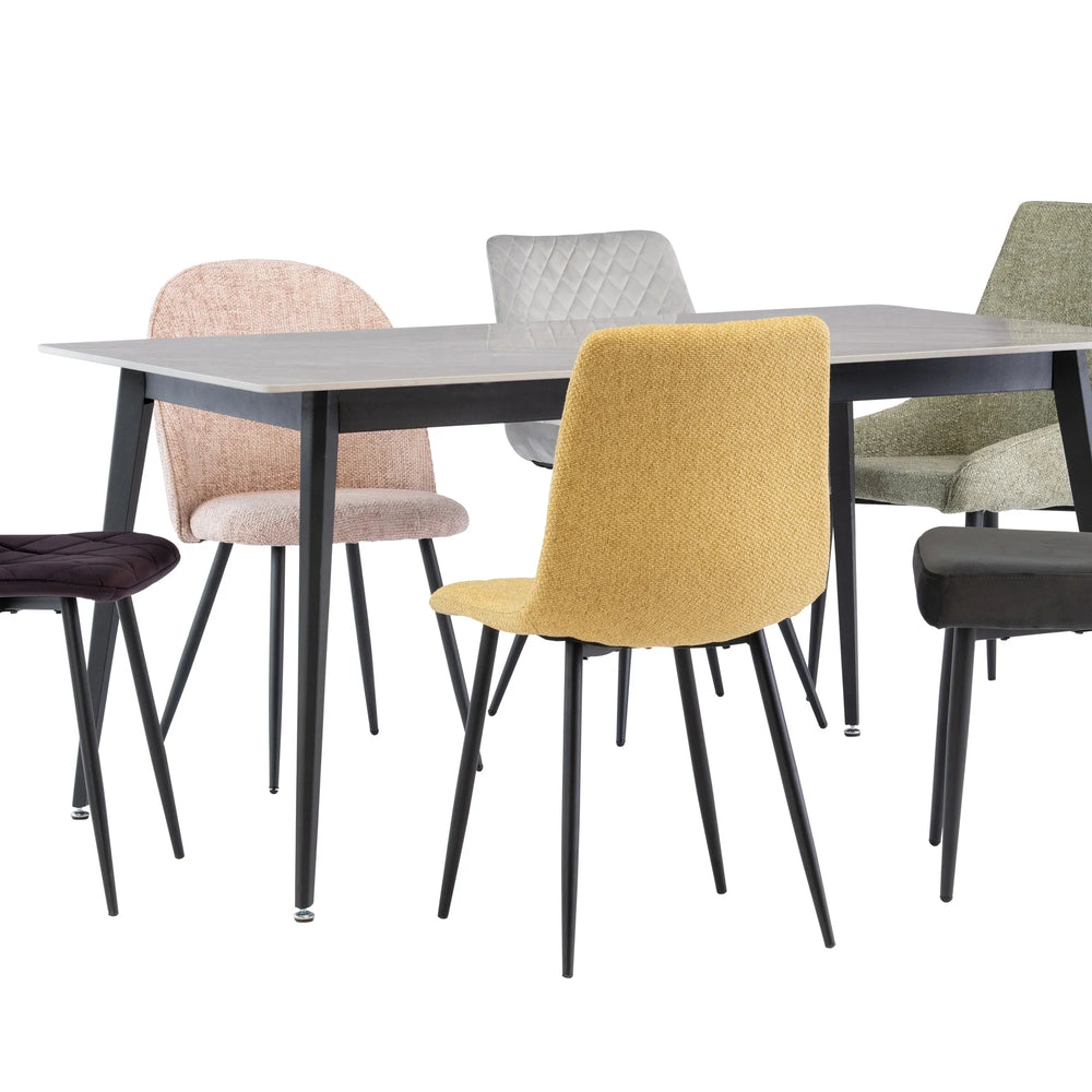 Elegant 1.6m Grey Dining Table for Modern Interiors