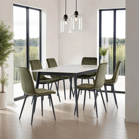 Elegant 1.6m Gold Dining Table for Modern Home Decor