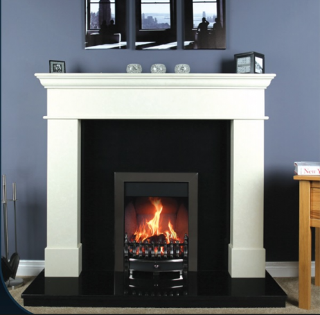 54" Kos Polished Polar White Surround