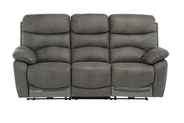 Grey Electric Recliner 3-Seater Sofa for Ultimate Comfort