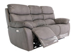 Grey Electric Recliner 3-Seater Sofa for Ultimate Comfort