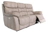 Natural 3-Seater Electric Recliner Sofa for Ultimate Comfort