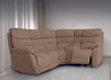 Layla Chanel Fabric Recliner Corner Sofa with USB