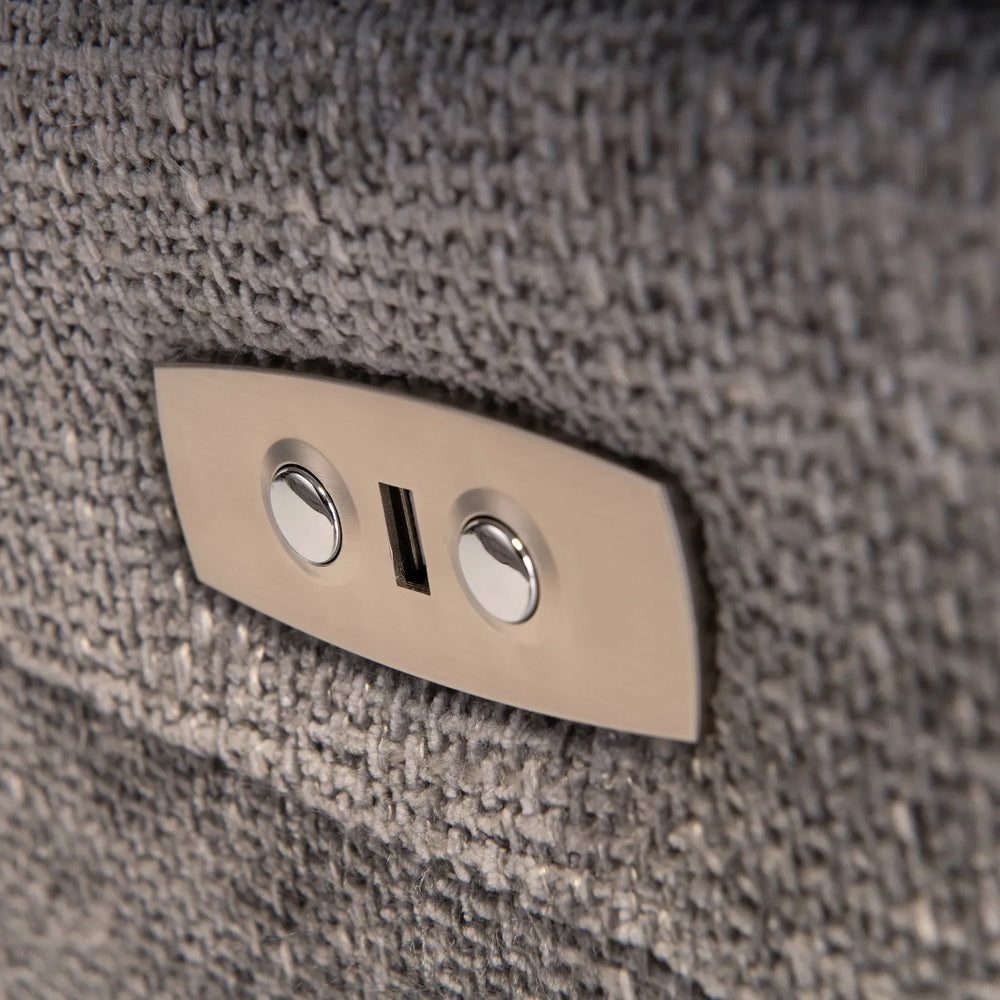 Layla Chanel Fabric Recliner Corner Sofa with USB