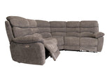 Layla Chanel Fabric Recliner Corner Sofa with USB